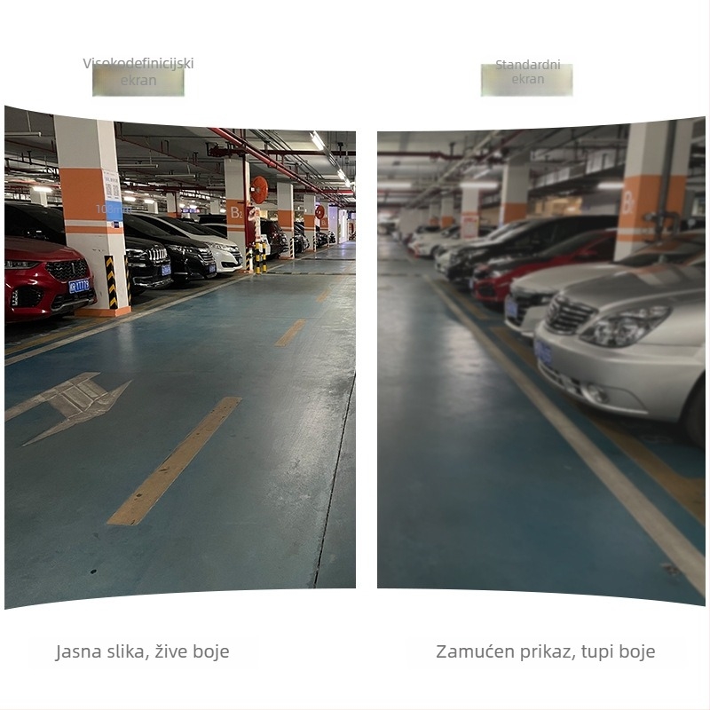 LCD zaslon automobila za retrovizor, 7-inčni zaslon, 800x480, AV ulaz