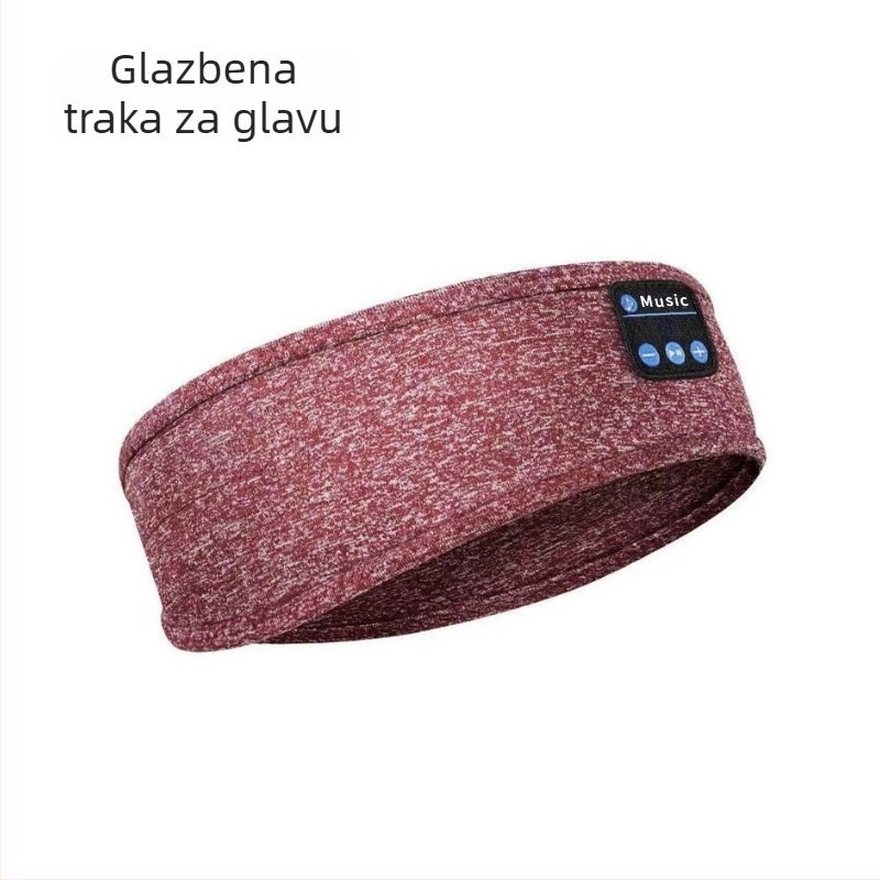 Bluetooth traka za glavu za spavanje s masom za oči — bežične stereo slušalice, Bluetooth 5.4, domet 15 m, baterija više od 8 sati, pozivi i glazba