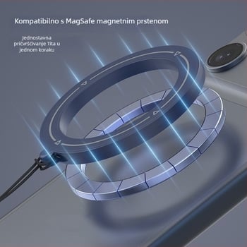 MagSafe narukvica za zglob s dvostrukim magnetskim držačem, univerzalni model, metalna konstrukcija, mogućnost prilagodbe
