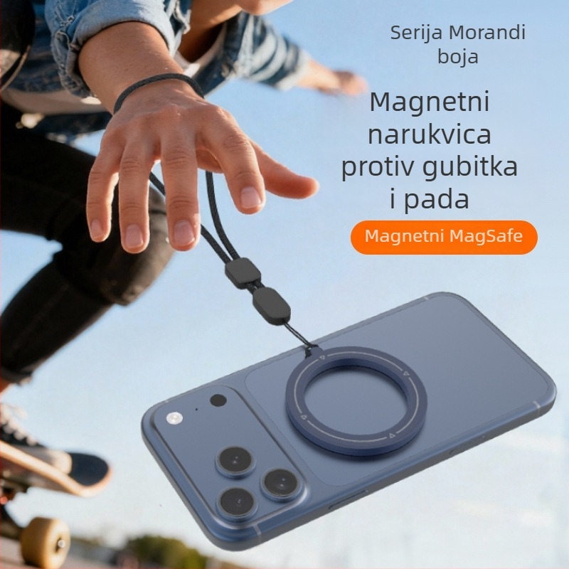 MagSafe narukvica za zglob s dvostrukim magnetskim držačem, univerzalni model, metalna konstrukcija, mogućnost prilagodbe