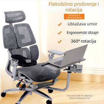 Stalak za tipkovnicu i miš s podizanjem, ergonomski, od visokougljičnog čelika, univerzalna kompatibilnost