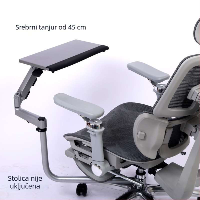 Stalak za tipkovnicu i miš s podizanjem, ergonomski, od visokougljičnog čelika, univerzalna kompatibilnost