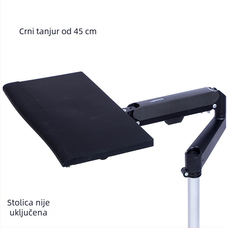 Stalak za tipkovnicu i miš s podizanjem, ergonomski, od visokougljičnog čelika, univerzalna kompatibilnost