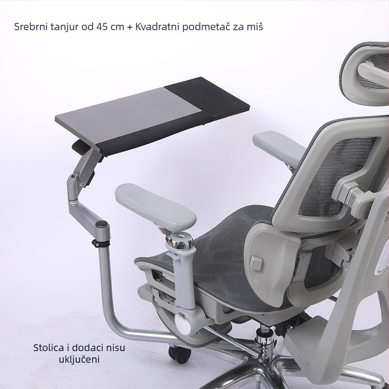 Stalak za tipkovnicu i miš s podizanjem, ergonomski, od visokougljičnog čelika, univerzalna kompatibilnost