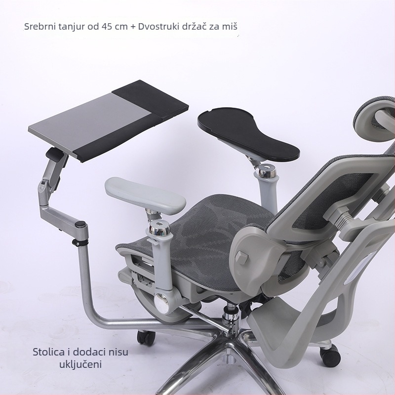 Stalak za tipkovnicu i miš s podizanjem, ergonomski, od visokougljičnog čelika, univerzalna kompatibilnost