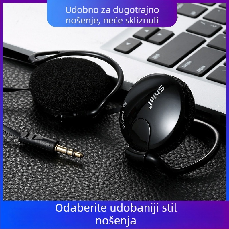Q140 slušalice za uho s ravnim kabelom, 3,5 mm priključak, 32 Ω, 20–20000 Hz