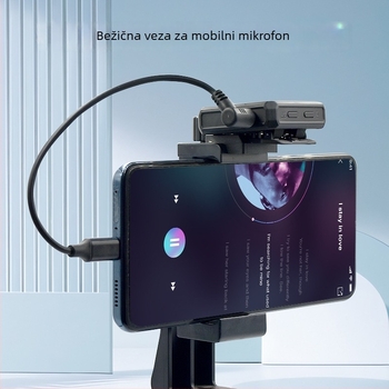 Mikrofon audio kabel, 3.5mm muški na Type-C/8-pin, zlatno prevučeno, bakreno jezgro, bakreni vodič
