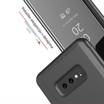 Kožna futrola s elektroplatiranom površinom i ogledalom za Huawei P30 Pro