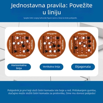 Dva igrača: logička šahovska igra s nadahnućem Go – društvena igra za mentalni trening; plastična, brend KQT; uzrast 4–6, 7–14, 15–35