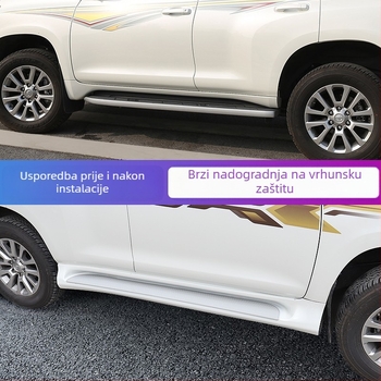 Bočni koraci od nehrđajućeg čelika za Toyota Prado, kompatibilni modeli 2003-2009 i 2010-2022+, automatski prijenos.