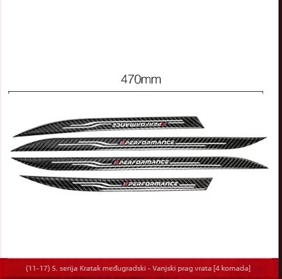 Prag vrata za BMW – izgled pravog karbonskog vlakna, otporan na ogrebotine i habanje