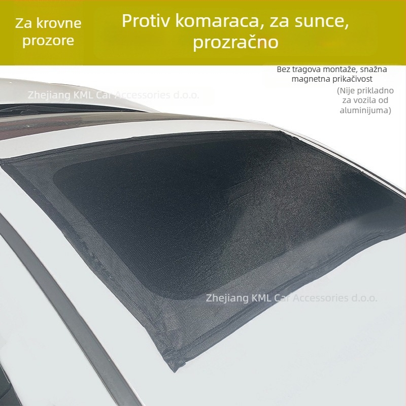 Auto zaštitna mreža protiv komaraca – najlon mreža, jednostavan stil, univerzalna primjena, mrežasti uzorak, lijepljena instalacija, branda KEMILLE
