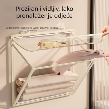 Kupaonski zidni organizator, sklopivi, bez bušenja, PVC organizator, model SND6039