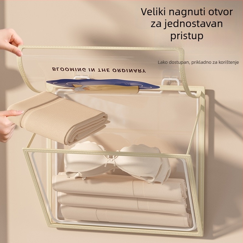 Kupaonski zidni organizator, sklopivi, bez bušenja, PVC organizator, model SND6039