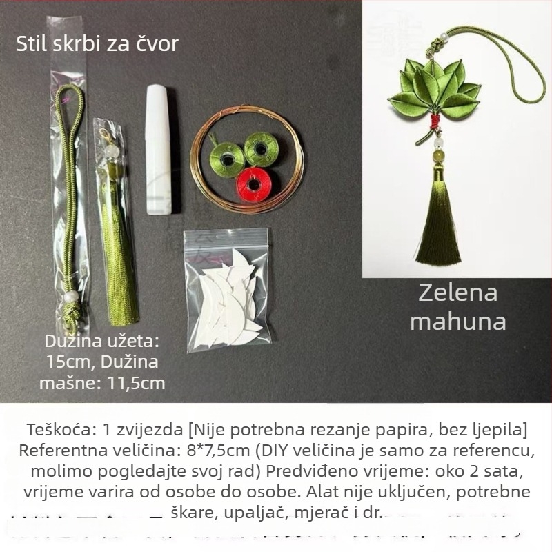 DIY komplet za lančić s cvjetnim omatanjem – ručna izrada, staklo / lapis lazuli, uzorak biljaka i cvijeća, stil privjesak, izlazak jesen 2025
