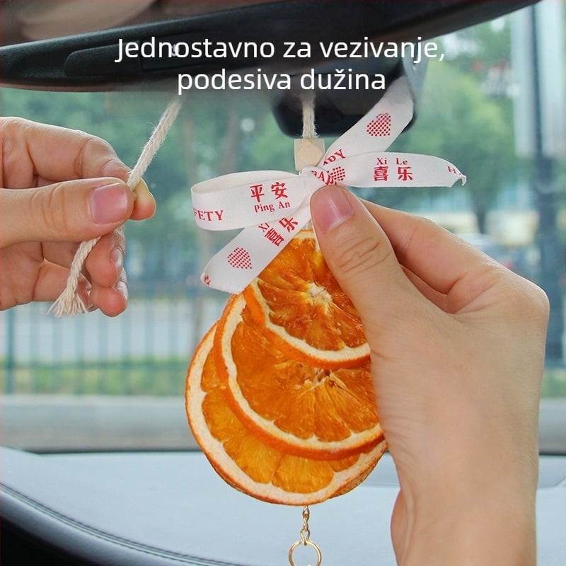 Auto viseća dekoracija – Yuchi, unutarnja tkanina od pamuka i lana, jednostavan stil