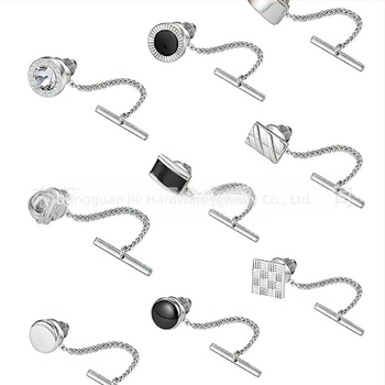 Bakreni klip za kravatu s geometrijskim dizajnom, jednostavan unisex stil, podrijetlo Dongguan