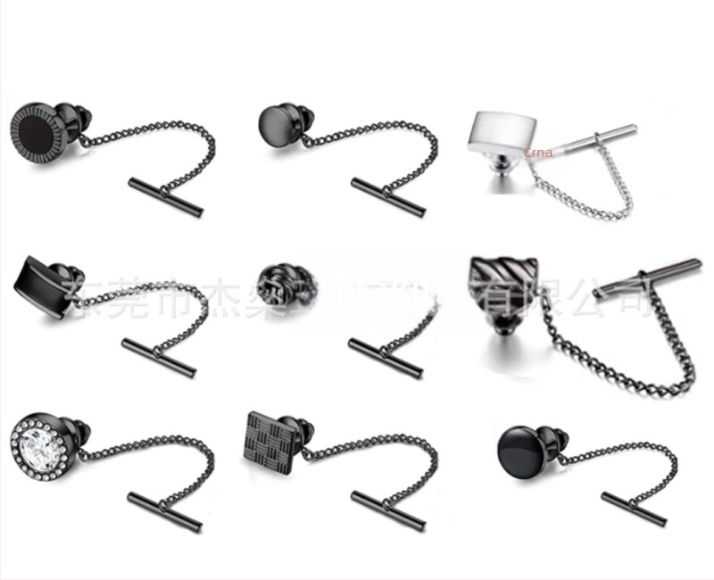 Bakreni klip za kravatu s geometrijskim dizajnom, jednostavan unisex stil, podrijetlo Dongguan