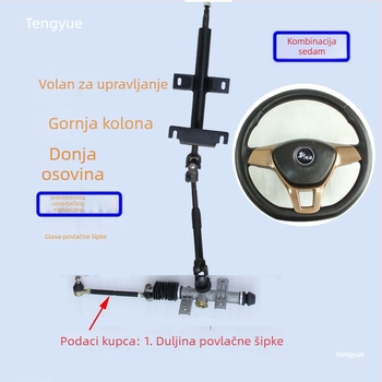 Električni upravljački sustav za četverostruko vozilo - Modifikacija upravljačkog sklopa za forklift, dump truck i strojeve za čišćenje (Kategorija: Other; Materijal: Other; Napon: Other; Marka: Other)