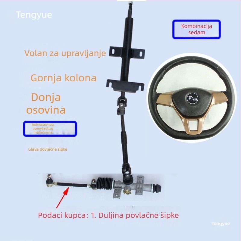 Električni upravljački sustav za četverostruko vozilo - Modifikacija upravljačkog sklopa za forklift, dump truck i strojeve za čišćenje (Kategorija: Other; Materijal: Other; Napon: Other; Marka: Other)