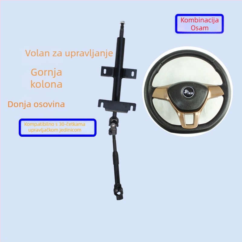 Električni upravljački sustav za četverostruko vozilo - Modifikacija upravljačkog sklopa za forklift, dump truck i strojeve za čišćenje (Kategorija: Other; Materijal: Other; Napon: Other; Marka: Other)