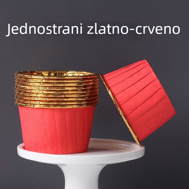 Papirnate košarice za muffine za pečenje – laminirane, PET premaz, 170 g/m², Jiang xiaopei