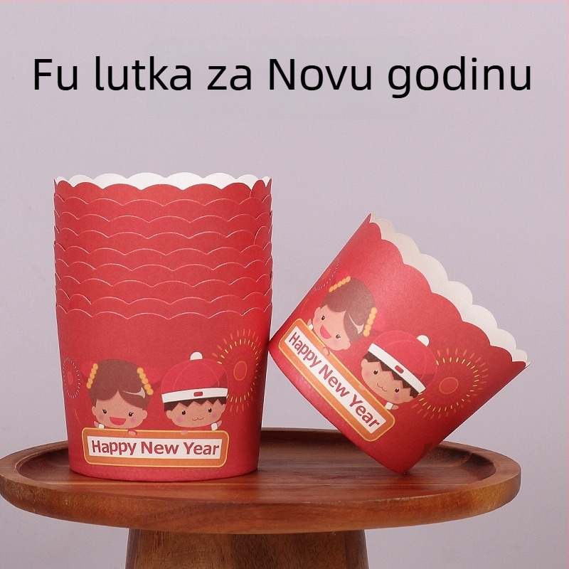 Papirnate košarice za muffine za pečenje – laminirane, PET premaz, 170 g/m², Jiang xiaopei