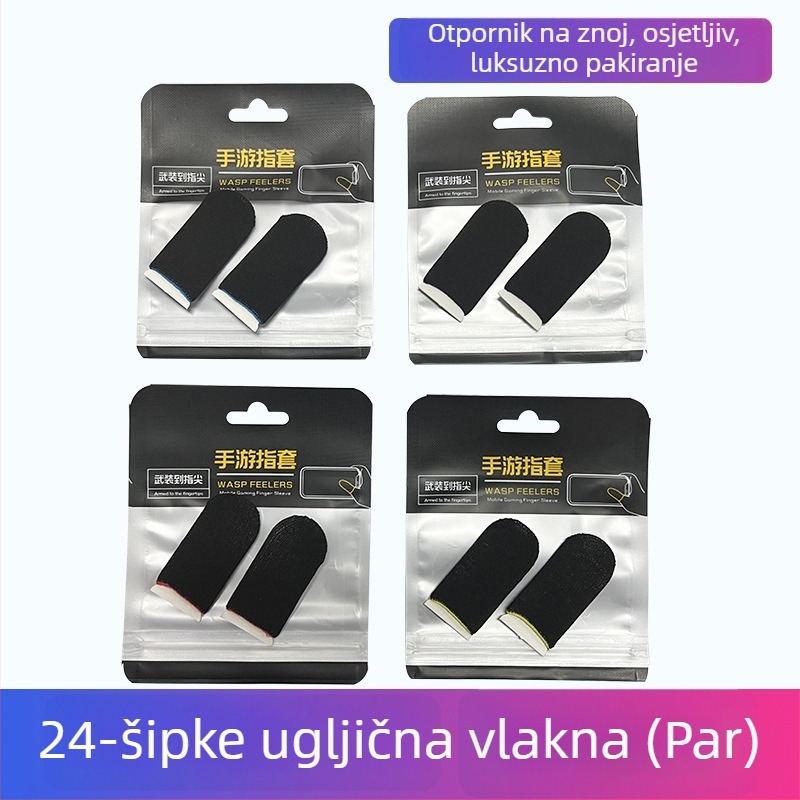 Prsteni rukav za igranje na dodirnom zaslonu – vlakna ugljika, bakra i metalna vlakna, ultra-tanki, 10 g, otisak logotipa, prilagodba obrade