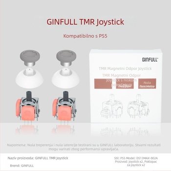 Jinfu DS13-max joystick za konzole — Sučelje: Solder; Materijal: Smola; Životni vijek: 5 milijuna ciklusa; Vibracije: Nema; Nazivna snaga: 0,0125