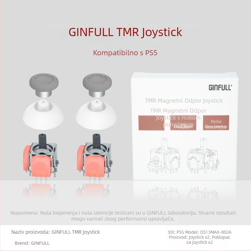 Jinfu DS13-max joystick za konzole — Sučelje: Solder; Materijal: Smola; Životni vijek: 5 milijuna ciklusa; Vibracije: Nema; Nazivna snaga: 0,0125