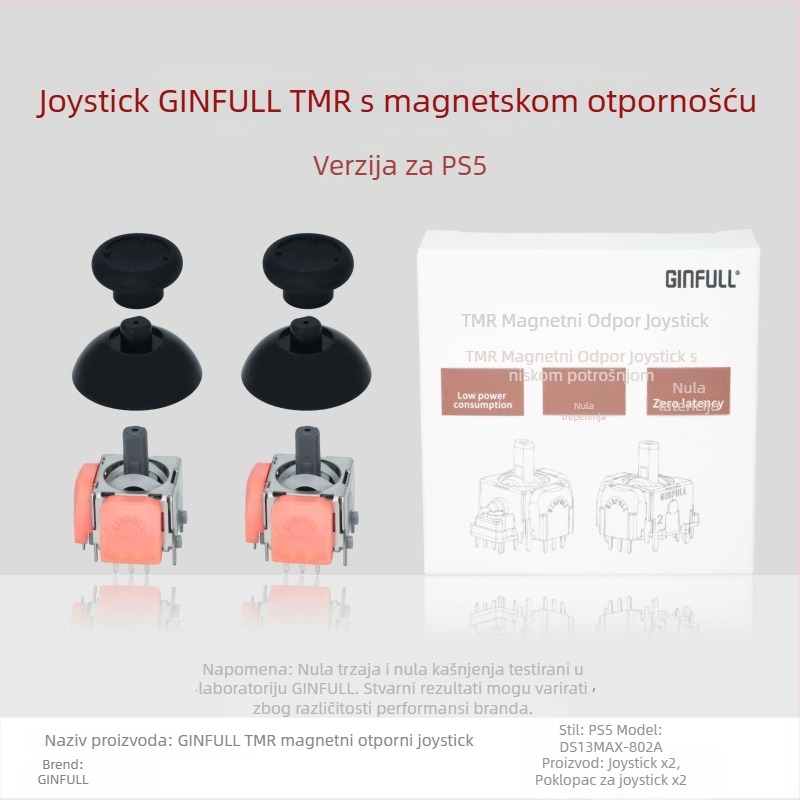 Jinfu DS13-max joystick za konzole — Sučelje: Solder; Materijal: Smola; Životni vijek: 5 milijuna ciklusa; Vibracije: Nema; Nazivna snaga: 0,0125