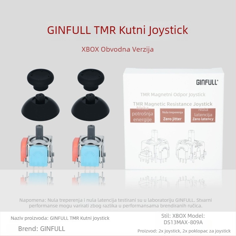 Jinfu DS13-max joystick za konzole — Sučelje: Solder; Materijal: Smola; Životni vijek: 5 milijuna ciklusa; Vibracije: Nema; Nazivna snaga: 0,0125