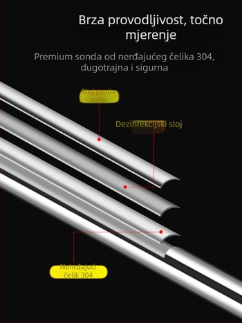 Detektor termometra automobilskog klima - digitalni mjerni uređaj sa sondom za izlaz zraka