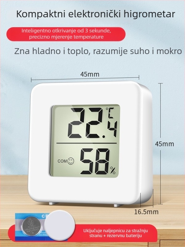 Detektor termometra automobilskog klima - digitalni mjerni uređaj sa sondom za izlaz zraka