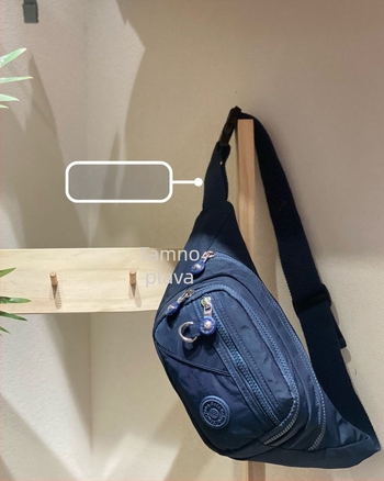 Torba za struk s više pretinaca, Oxford platno, zatvarač, unutarnji pretinci za telefon, ID karticu, prijenosno računalo i kameru, trodimenzionalni vanjski dizajn