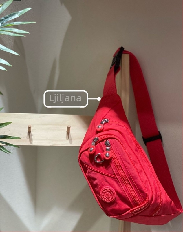 Torba za struk s više pretinaca, Oxford platno, zatvarač, unutarnji pretinci za telefon, ID karticu, prijenosno računalo i kameru, trodimenzionalni vanjski dizajn