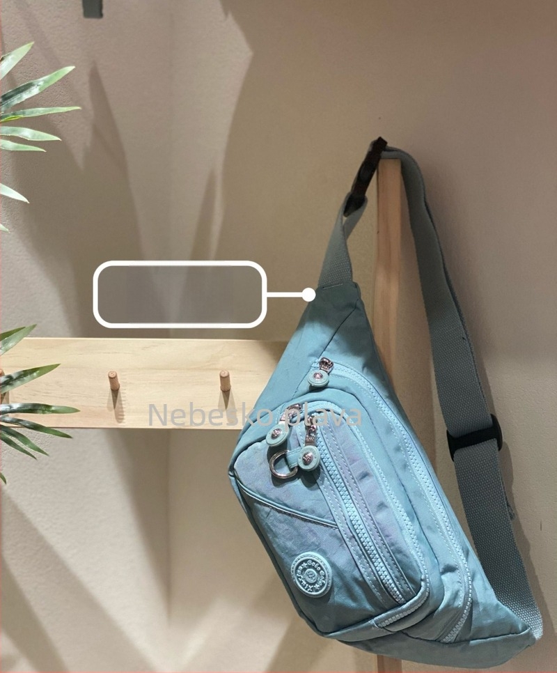 Torba za struk s više pretinaca, Oxford platno, zatvarač, unutarnji pretinci za telefon, ID karticu, prijenosno računalo i kameru, trodimenzionalni vanjski dizajn