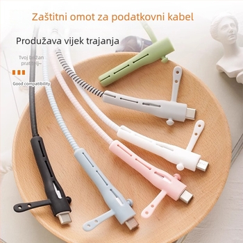 Zaštitni poklopac za kabel podatkov CP0789 – Silikon, uvijač za kabel za mobitele