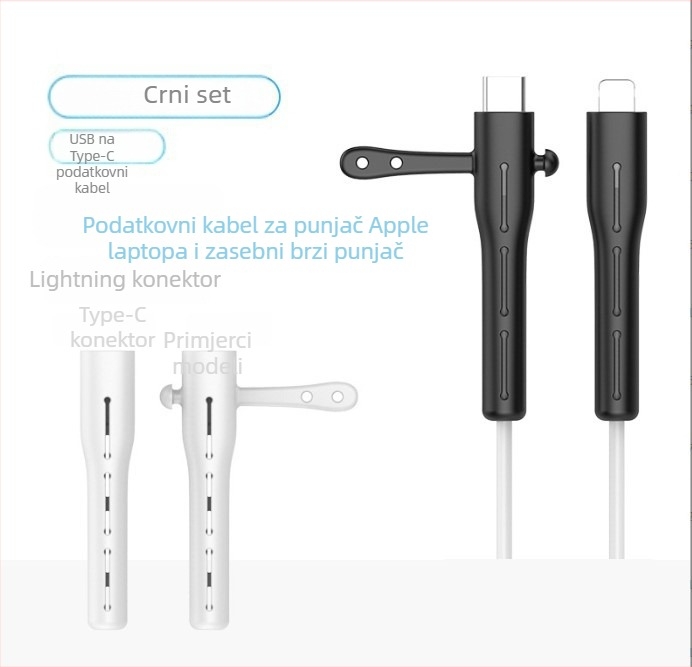 Zaštitni poklopac za kabel podatkov CP0789 – Silikon, uvijač za kabel za mobitele