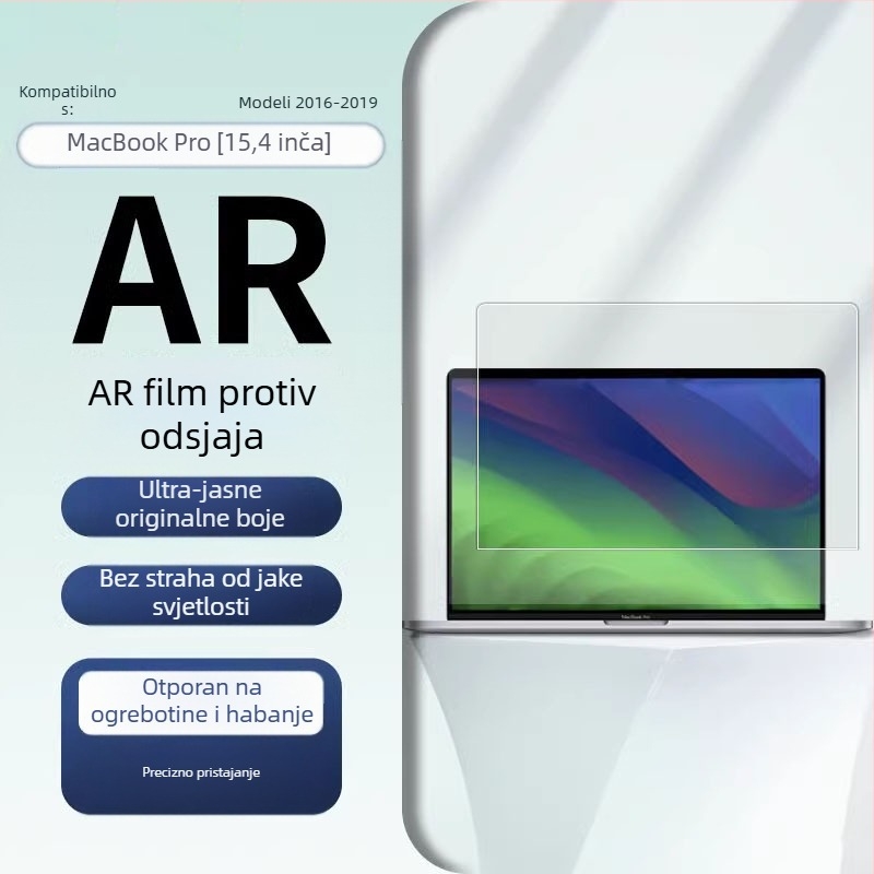 MacBook zaštitna folija za zaslon s anti-refleksijom, HD jasnoćom, elektroplating premazom, kompatibilno s MacBook Air i Pro