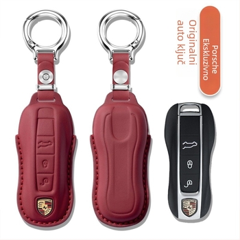 Navlaka za ključ Porsche — Koža od krave, C.bliss, Personalizacija