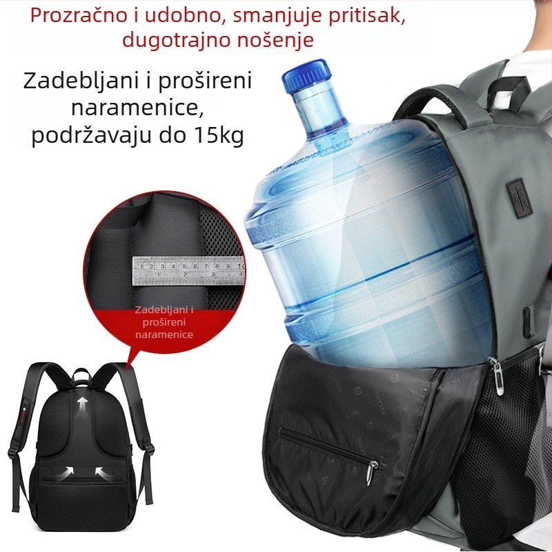 Unisex Oxford ruksak, 20–35L, kompatibilan s 15-inčnim laptopom, vodootporan, za slobodno vrijeme putovanja