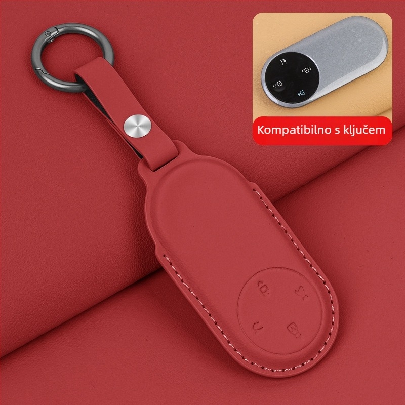Kryt za ključ za ZhiJie R7S7S9 WenJie M9M5M8 – potpuno pokriće, unutarnji dodatak (Night Shark, ZhiJie, Product No. 54454, Material: Microfiber Synthetic Leather, Style: Minimalist)