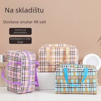 Kožna pravokutna torbica za putovanje i šminku - Model 912, putno skladištenje, skladištenje šminke