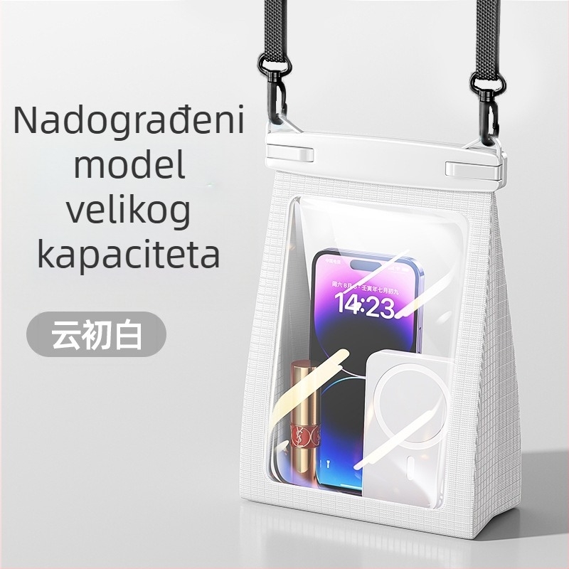 Vodootporna torbica za mobitel s ekranom osjetljivim na dodir, velik kapacitet, razina vodootpornosti 8, za plivanje i rafting, crossbody torbica za kozmetiku