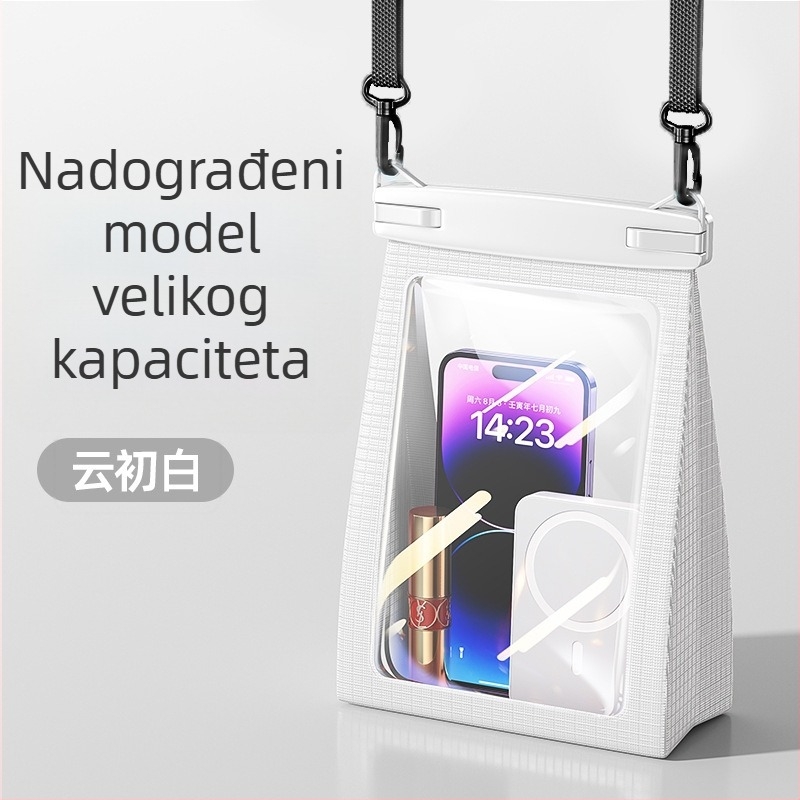 Vodootporna torbica za mobitel s ekranom osjetljivim na dodir, velik kapacitet, razina vodootpornosti 8, za plivanje i rafting, crossbody torbica za kozmetiku
