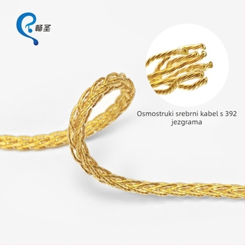 OTG Type-C audio kabel XS-012 s malim završnim adapterom za slušalice, prenosni DAC zvučna kartica kabel
