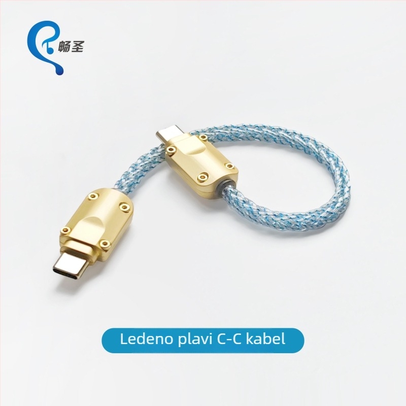 OTG Type-C audio kabel XS-012 s malim završnim adapterom za slušalice, prenosni DAC zvučna kartica kabel