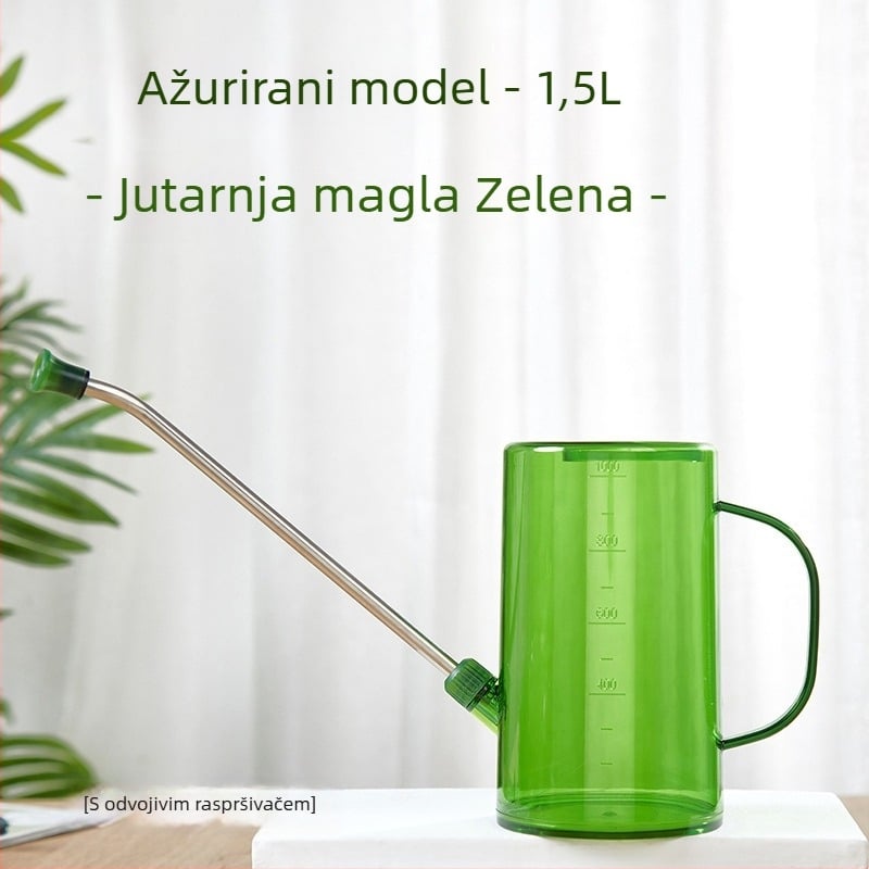 Kantica za zalijevanje s dugim izlazom za kućno vrtlarstvo; raspršivač (Tip: kanta/zalijevanje/tuš; Kapacitet: vidi detalje; Materijal: Drugo)