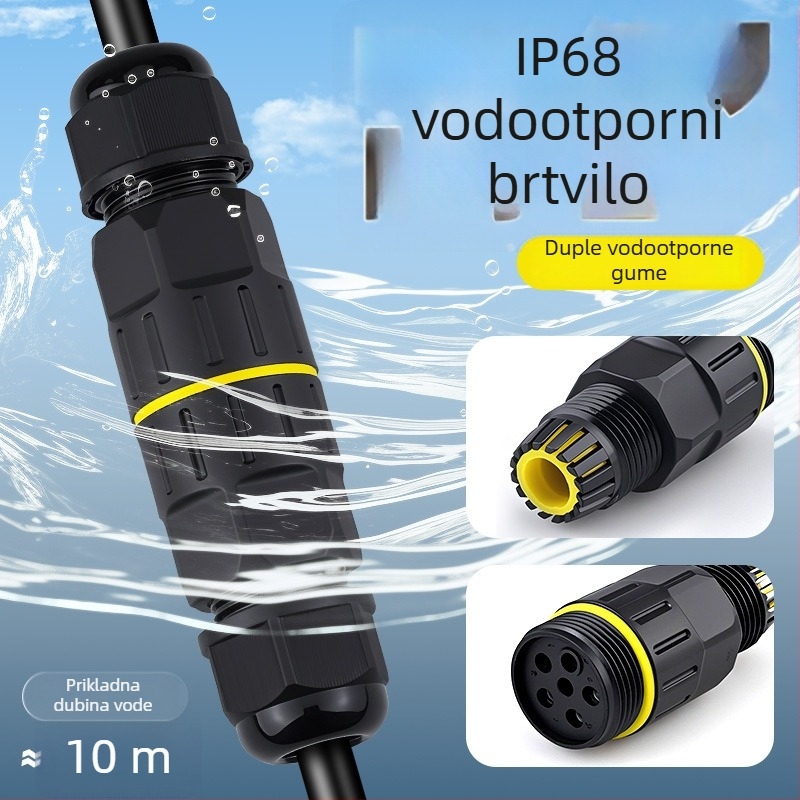 Vodootporni adapter terminal blok, industrijska vanjska upotreba, otporan na visoke temperature (interfejs: kopča)